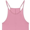 thumbnail image 3 of HCNTES Girl's V Neck Sleeveless Jumpsuits: Spaghetti Straps Harem Long Pants Rompers with Pockets, for a Comfortable Fit 5-6 Years Pink, 3 of 7