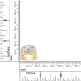 thumbnail image 5 of Marquise & Round Cut Lab Created Moissanite Diamond Engagement Wedding Bridal Ring Set In 14K Yellow Gold Over Sterling Silver(Color G-H,Clarity VVS1,3.00 Cttw)-8, 5 of 6