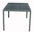 thumbnail image 3 of Kozyard Coolmen Outdoor Square Wrought Iron Frame Metal 6-Person Dining Table (Grey), 3 of 5