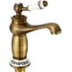 thumbnail image 2 of Bathroom Basin Sink Antique Single Hole Full Copper Drawing Bathroom Basin Mixer Tap for Bathroom Ceramic Valve, 2 of 4