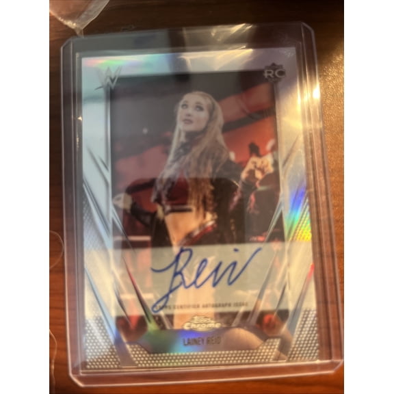 2026 Topps Chrome WWE Lainey Reid #BCA-LNY Refractor Parallel/Variety Rookie Insert Autographed Wrestling Trading Card