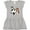 AC-Heather Grey, variant on Inktastic I'm Four-cowgirl Riding Horse Birthday Girls Toddler Dress