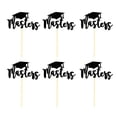 thumbnail image 1 of EeaseMX 24 adornos para tartas con forma de sombrero de doctorado, palillos de papel para decoración de cupcakes, suministros para fiestas de graduación., 1 of 7