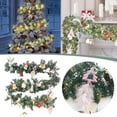 thumbnail image 1 of hanging plant,Rattan Tree Christmas Decoration Artificial Christmas LED Wreath Vine String Lights Lights Flower Staircase Decor decor hanging,Green, 1 of 8