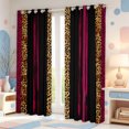 thumbnail image 2 of Erosebridal Animal Pattern Blackout Curtains Set of 2 (52x84 Each),Classic Cheetah Curtain, 2 of 6