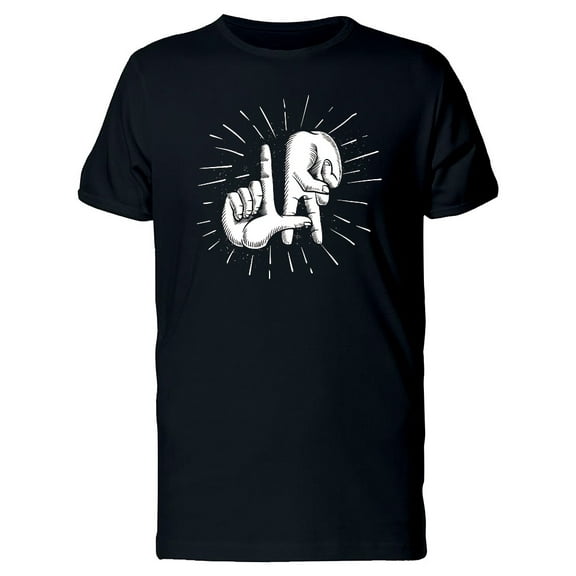 Los Angeles Finger Gesture T-Shirt Men -Image by Shutterstock, Male Large