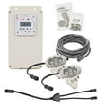 thumbnail image 2 of EasyPro Pond Products WFL2-150 AquaShine Two 11 Watt Warm White LED Stainless Steel Fountain Lights/Digital Timer & Remote Control/for Fountains up to 3/4 hp / 150' Power Cord, 2 of 8