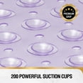 thumbnail image 3 of HITSLAM Extra Long Bathtub Mat-40x16 Non Slip Shower Mat with Drain Holes and Suction Cups,Machine Washable Bath Mat,Clear Purple, 3 of 8