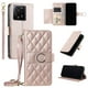 thumbnail image 5 of Funda tipo billetera GANGXUN para Xiaomi 13T Pro – Tapa abatible con correa para mujer, 5 of 5