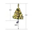 thumbnail image 5 of Solar Sparkly Christmas Tree Shaped Ground Stake Light for Outdoor, 29.53" Weatherproof Auto on Off Night Light with Warm Glowing Decor Patio Walkway Yard Flower Bed Holiday Party Display, 5 of 6