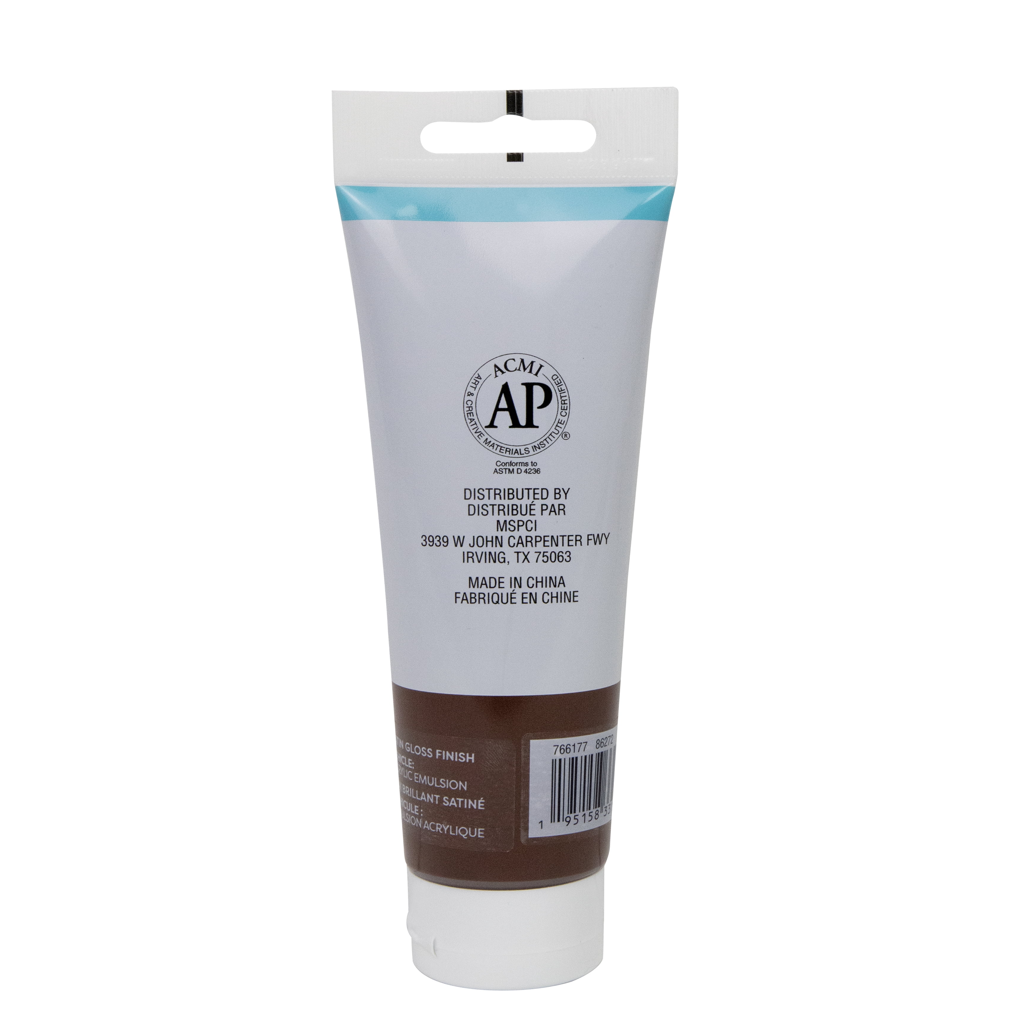 Artist's Loft Soft Body Acrylic Paint, Low Viscosity Satin-Gloss Academic Level 1, Brown, 4 fl. oz., 12-Pack