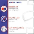 thumbnail image 5 of Whole Parts Refrigerator/Freezer Door Seal Gasket Part# WP61003997 - Replacement and Compatible with Some Maytag, Admiral, Amana, Crosley, Magic Chef, Jenn Air, GE Refrigerators, 5 of 7