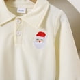 thumbnail image 6 of Tisuna Kids Boy'S Long Sleeve Halloween T Shirts Relax Fit Lapel Collar Santa Print Tops Toddler Festival Party Fall Outfits Size 3-4 Years, 6 of 7