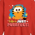 thumbnail image 3 of Garfield - Life Is Just Purrfect - Toddler & Youth Long Sleeve Graphic T-Shirt, 3 of 5