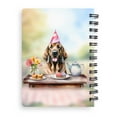thumbnail image 2 of Happy Mother's Day Bloodhound with Sweets and Flowers at a Picnic Spiral Bound Journal Dog Lover 5x7in Spiral Notebook - 13005, 2 of 5
