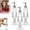 3pc, variant on Nutcracker Soap Dispenser Clear, Acrylic Nutcracker Hand Sanitizer Bottle, Reusable Lotion Pump Holder for Kitchen, Bathroom, Home