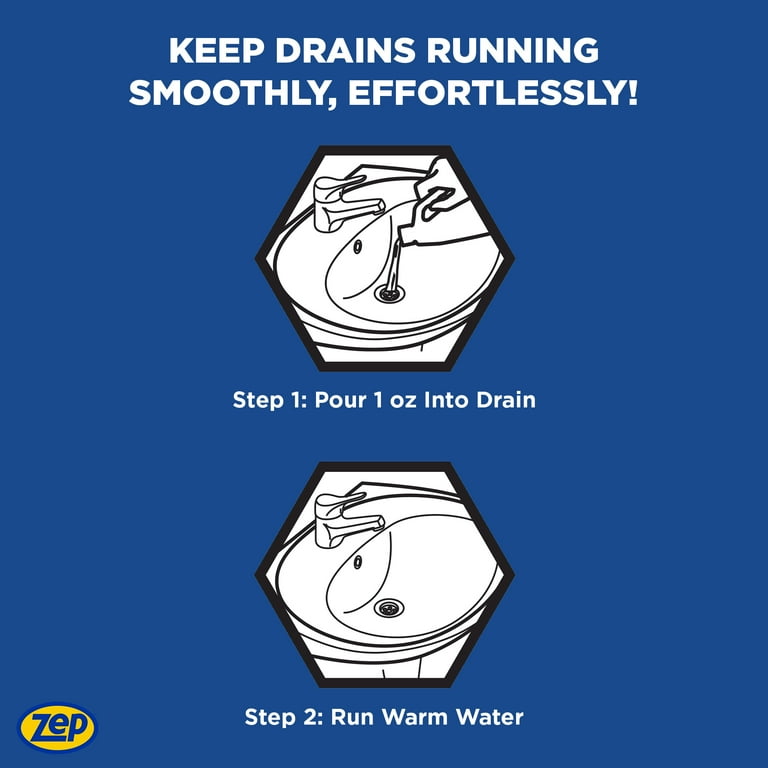 Zep Drain Defense 64 oz. (4 pk) ZLDC644 - Clears Drain & Pipe