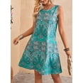 thumbnail image 3 of Fancyglim Women Summer Tank Dress Causal Loose Tshirt Swing Dresses Blue L, 3 of 7