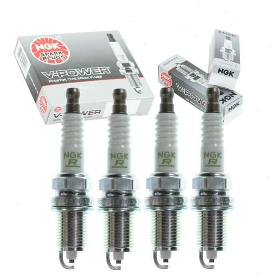 4 pc NGK V-Power Spark Plugs compatible with Hyundai Elantra 2.0L L4 2007-2012