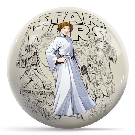 KR Strikeforce Star Wars Princess Leia Undrilled Bowling Ball 10lb