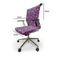 thumbnail image 4 of Ambesonne Fashion Office Chair Cover Stretchable High Back, Lipstick Powder Scissor Art, Blue Violet Seafoam, 4 of 6