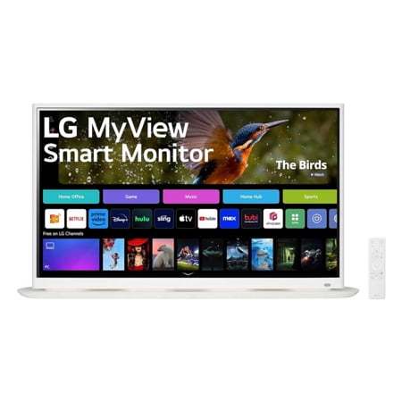 LG MyView 32" 4K UHD IPS Smart Monitor with webOS and Curved Base Design, USB Type