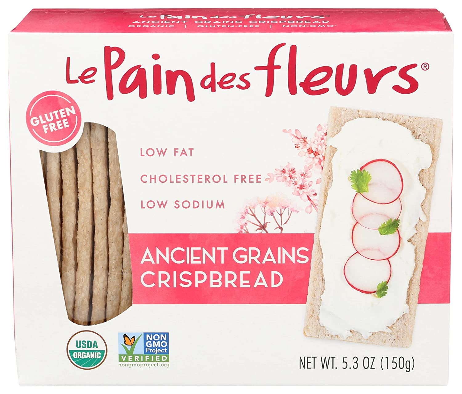Le Pain des fleurs Organic Crispbread Gluten Free Ancient Grains -- 5.3 oz