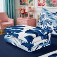 thumbnail image 5 of Manfei Boho Flowers Zipper Queen Comforter Set with Fitted Sheet and 2 Pillowcases,Hawaiian Tropical Botanical Zipper Bedding Set,Reversible, 5 of 7