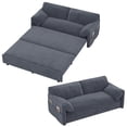 thumbnail image 4 of Aukfa Queen Sleeper Sofa Bed, Convertible Loveseat Pull Out Sofa Couch with Side Pockets, Gray, 4 of 9