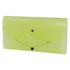 Uxcell Strap Closure Rectangular 13 Compartments File Folder Bill Holder Light Green