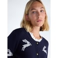 thumbnail image 4 of Free Assembly Women's and Women's Plus Cozy Yarn Cardigan Sweater, Midweight, XS-4X, 4 of 5