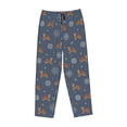 thumbnail image 4 of Naloa Squirrel And Snowflakes Print Women’s Ultra-Soft Comfy Pajama Lounge Pants with Pockets & Drawstring, 4 of 8