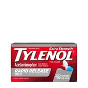 Tylenol Extra Strength Rapid Release Gels with 500 mg of Acetaminophen, Fast Releasing Extra Strength Pain Reliever & Fever Reducer Gelcaps, 225 ct (Pack of 2)