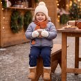 thumbnail image 6 of Abcomgle Toddler Winter Coat Lightweight Puffer Padded Winter Jacket for Toddler Boys Cute Bear Ears Hooded Winter Coats for Boys Winter Warm Baby Girls' Outerwear Jackets & Coats, 6 of 7
