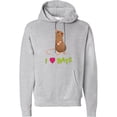 thumbnail image 2 of Inktastic I Love Rats Adult Hoodie Sweatshirt, 2 of 4