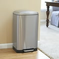 thumbnail image 3 of Design Trend 40 Liter / 10.5 Rectangle Stainless Steel Step On Trash Can, 3 of 8