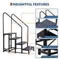 thumbnail image 3 of GloryStar RV Portable Step Ladder with Handrails, Non-Slip Mats for Hot Tubs, Porches, and Camper Entry, 3 of 7