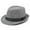 Grey, variant on Mens Fedora Hat Trilby Summer Beach Sun Straw Hats Men Womens Panama Cap Brim -Coffee