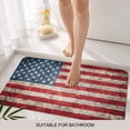 thumbnail image 3 of American Flag Door Mat&nbsp;Indoor Outdoor Entrance, Non Slip Small Rug for Kitchen Bathroom Entryway Rug, Vintage Blue Red USA Flag Washable Doormat Floor Mat for Office Home Decor 16x24 Inch, 3 of 8