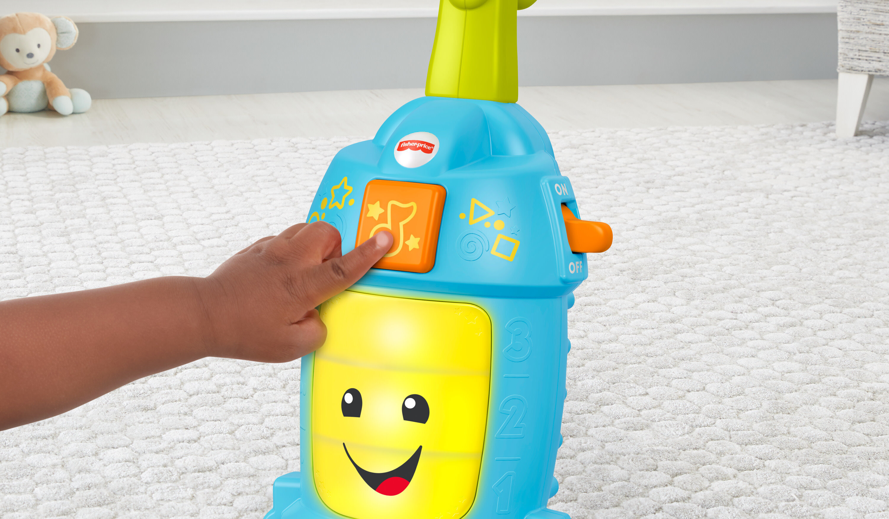 Fisher-Price Laugh & Learn Light-Up Learning Vacuum Electronic Toddler Push Toy - image 4 of 6