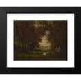 thumbnail image 2 of Robert Crannell Minor 24x19 Black Modern Framed Museum Art Print Titled - Scene in the Forest Of&nbsp;Fontainebleau (ca.&nbsp;1880-90), 2 of 5