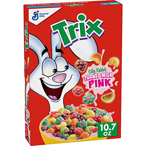 Trix Fruity Breakfast Cereal, 6 Fruity Shapes, Whole Grain, 10.7 OZ ...