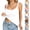 #02 White, variant on Women's Square Neck Lace Trim Sleeveless Slim Fit Tank Tops Y2K Going Out Camisole Shirts, #02 Gray, L