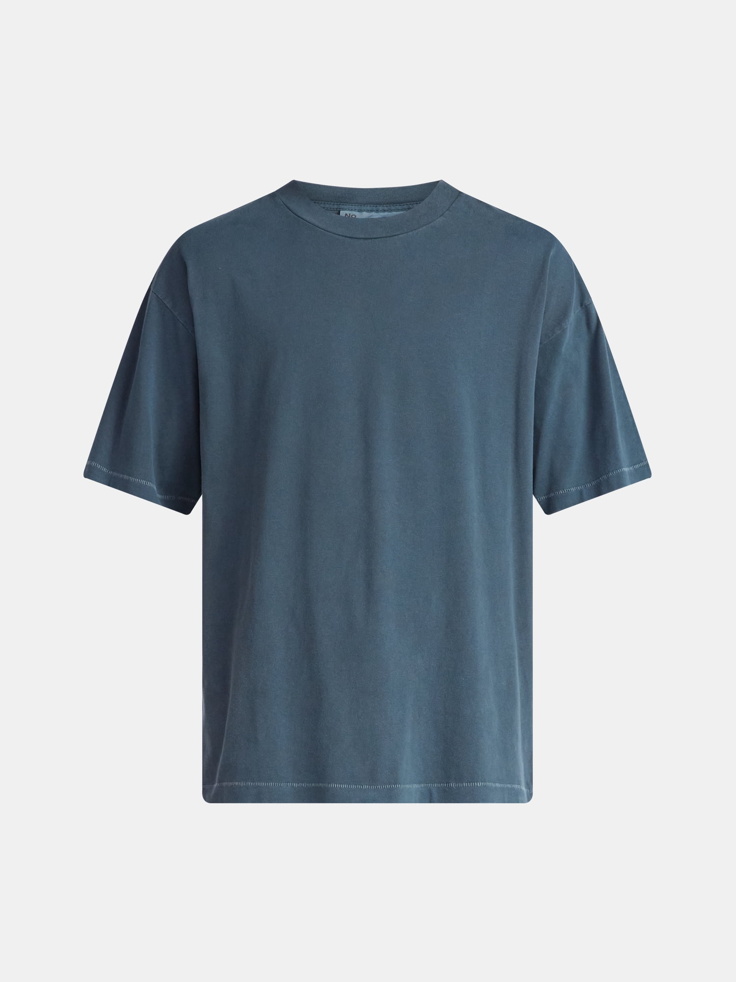 No Boundaries Cotton Oversized Cropped Tee with Short Sleeves, Men's and Big Men's XS-5XL