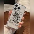 thumbnail image 1 of Transparent Protective Case For Apple IPhone With Detailed Heart Design, 1 of 5