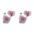 thumbnail image 2 of Decodeary 50piece Apparence Réaliste Têtes d'Orchidée Artificielles avec et Durable Violet Blanc 2Set, 2 of 6