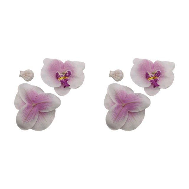 Matsuzay 50 Uds. Cabezas de orquídeas artificiales elegantes de seda para pétalos de orquídeas artificiales de aspecto sofisticado Type6 NO6