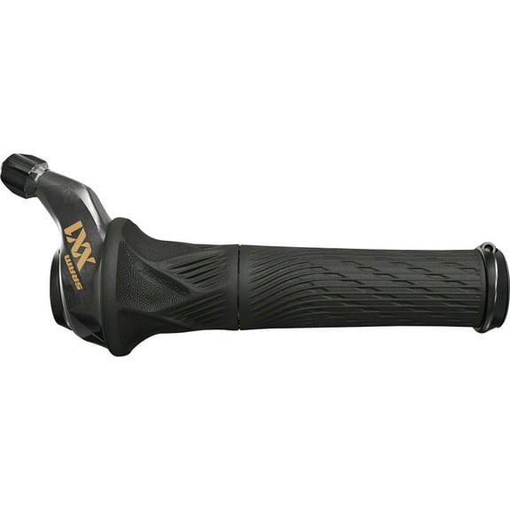 SRAM XX1 Eagle 12-Speed GripShift Shifter with Discrete Clamp, Black with Gold Logo
