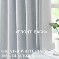thumbnail image 2 of Cortinas Vision Home, azul y gris, plisadas, totalmente opacas, 2 of 9