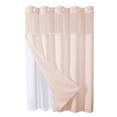 thumbnail image 2 of Btomtd Reversible Shower Curtain Large Rings, Heavy Duty Polyester Shower Curtain Liner for Bathrooms, Double Sided Shower Curtains for Luxury Bathroom - 72.04"x72.04", Pink-M, 2 of 6